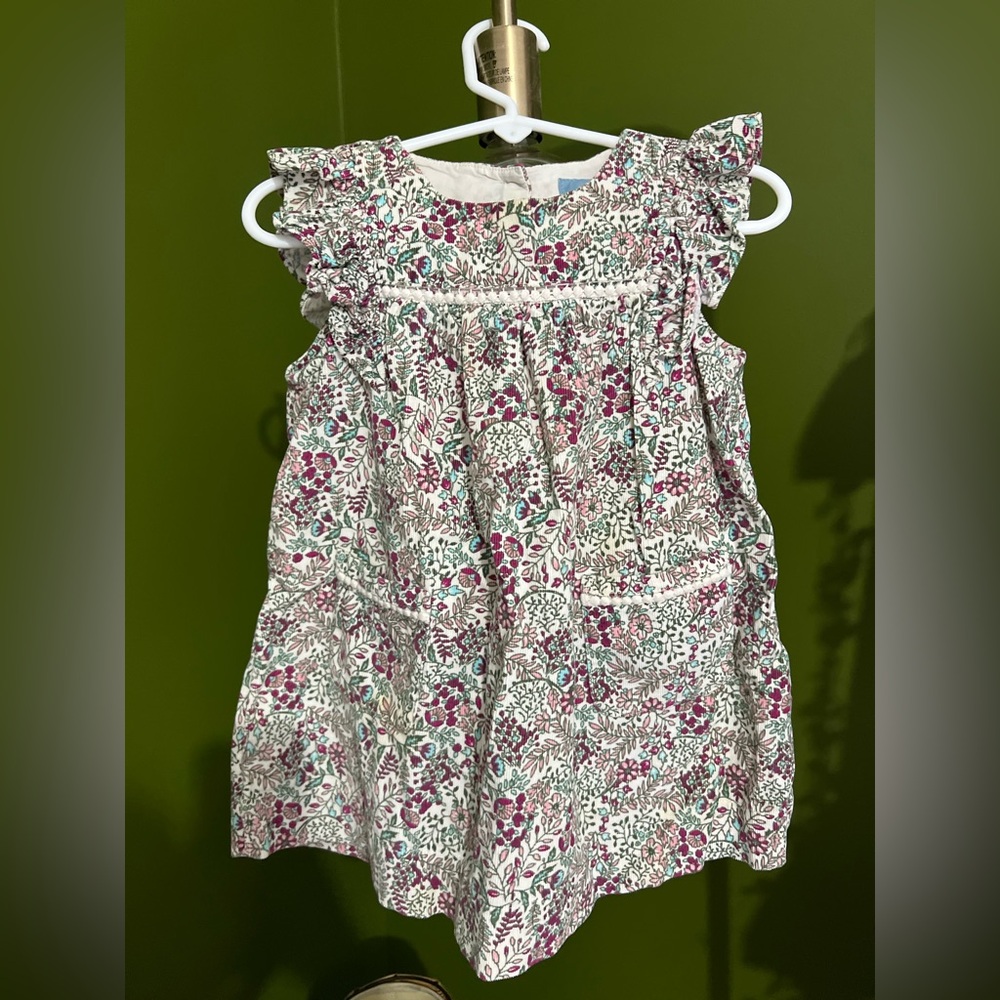 BabyGap corduroy floral dress